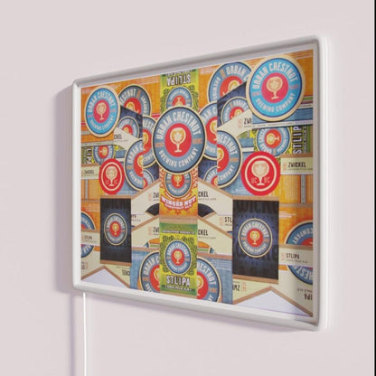 Urban Chestnut Collage Rgb Led Neon Sign - Shineneon