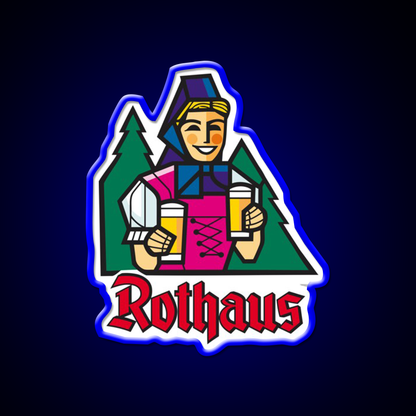 Urban Revitalization Rothaus With Brewery Beer Bar Decor Led Neon Sign Rgb Color - LED neon sign view 5
