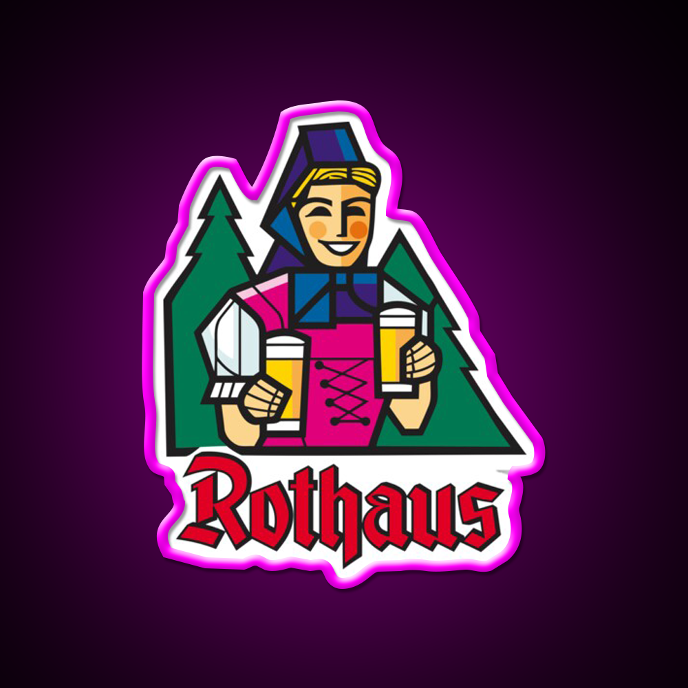 Urban Revitalization Rothaus With Brewery Beer Bar Decor Led Neon Sign Rgb Color - Neon sign mounted on wall in room