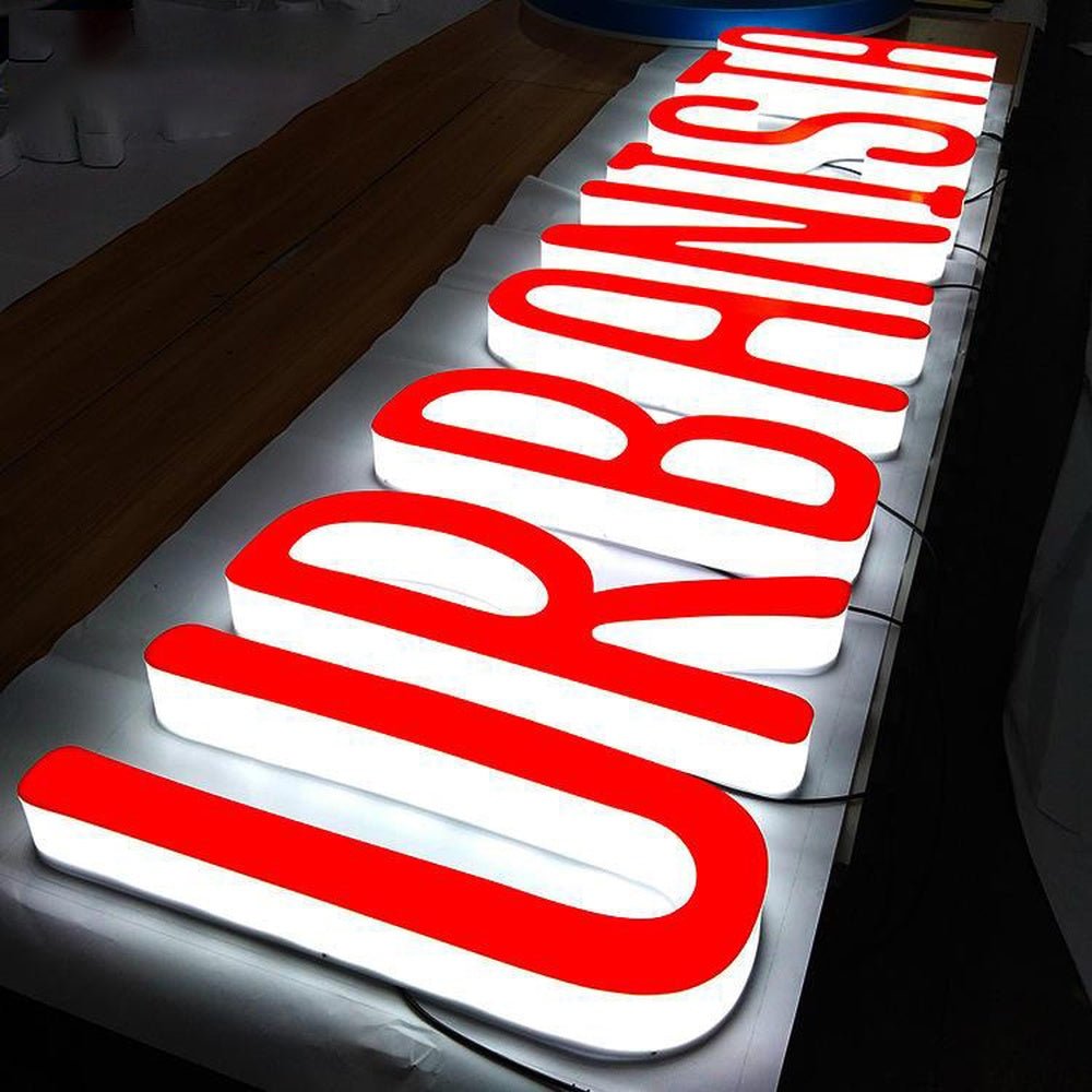 Urbanista 3D Front And Back Lit Letters Acrylic Led Sign - Shineneon