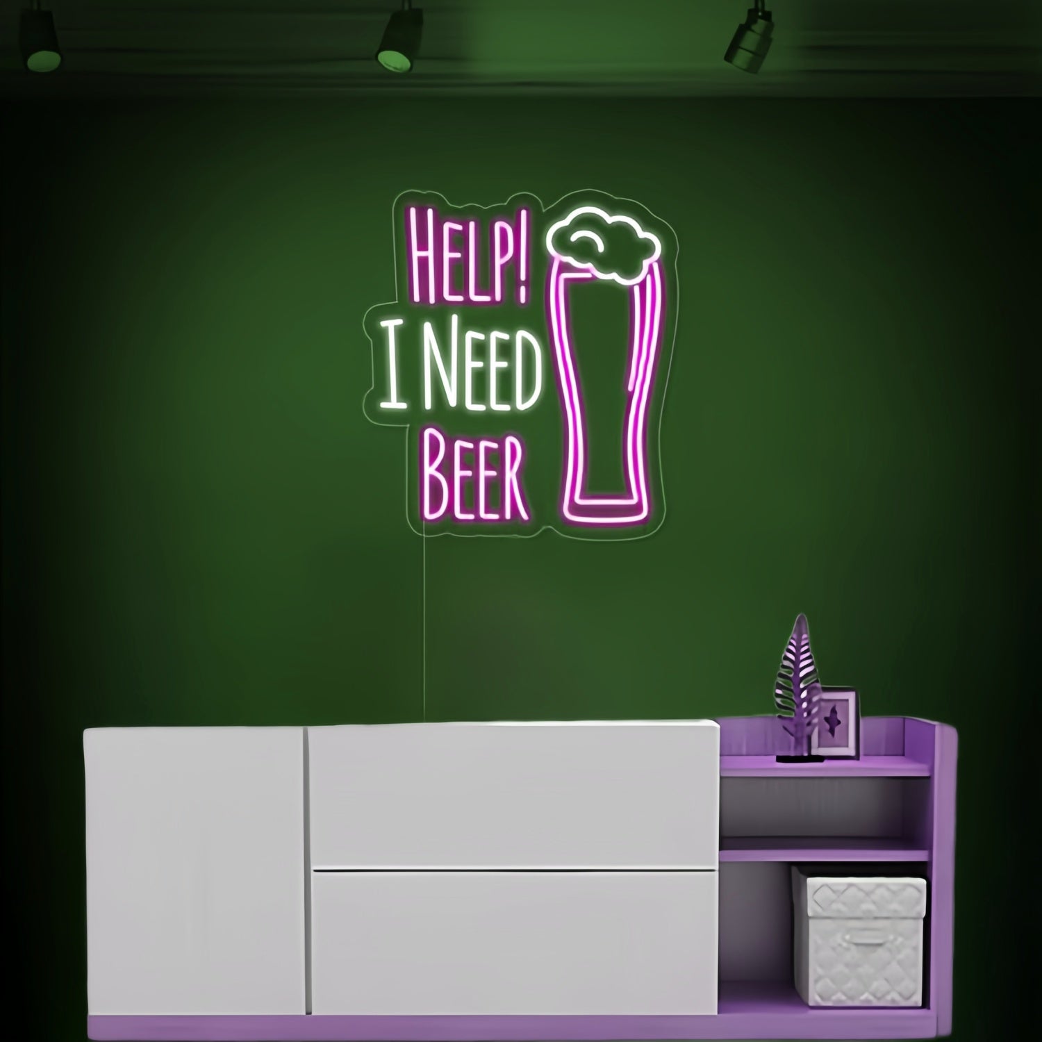 Urgent Help I Need Beer Neon Sign | Shineneon