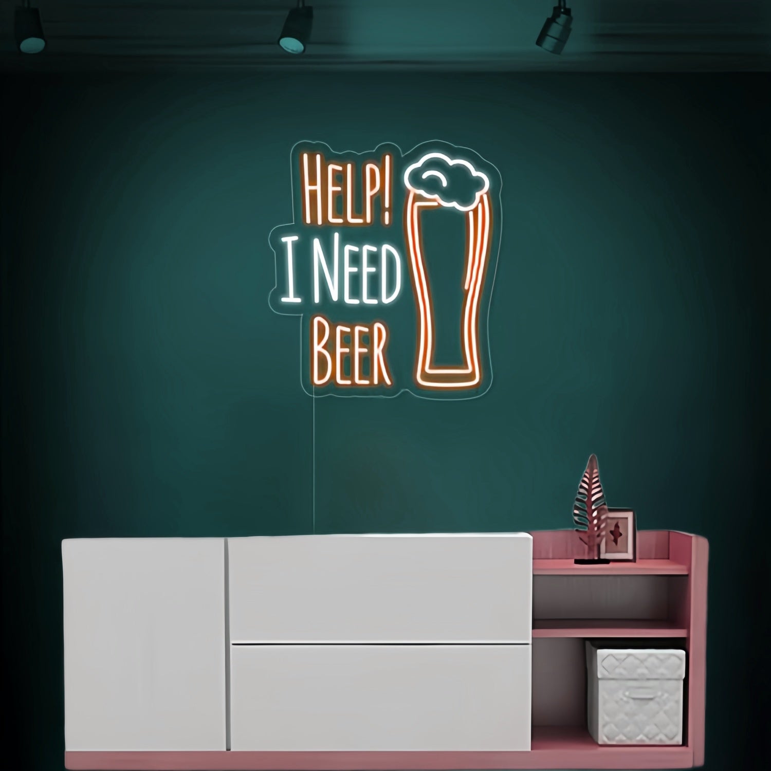 Urgent Help I Need Beer Neon Sign | Shineneon