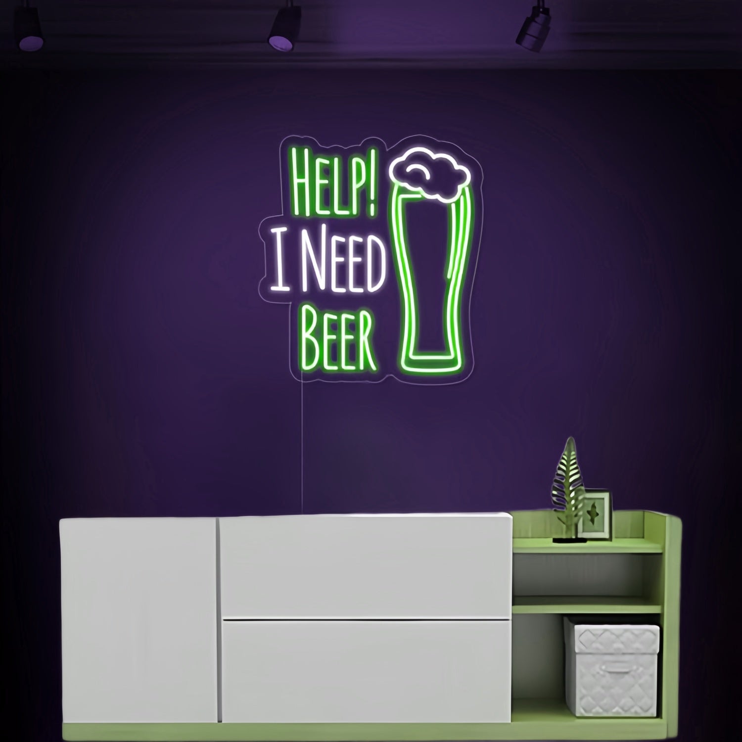 Urgent Help I Need Beer Neon Sign | Shineneon