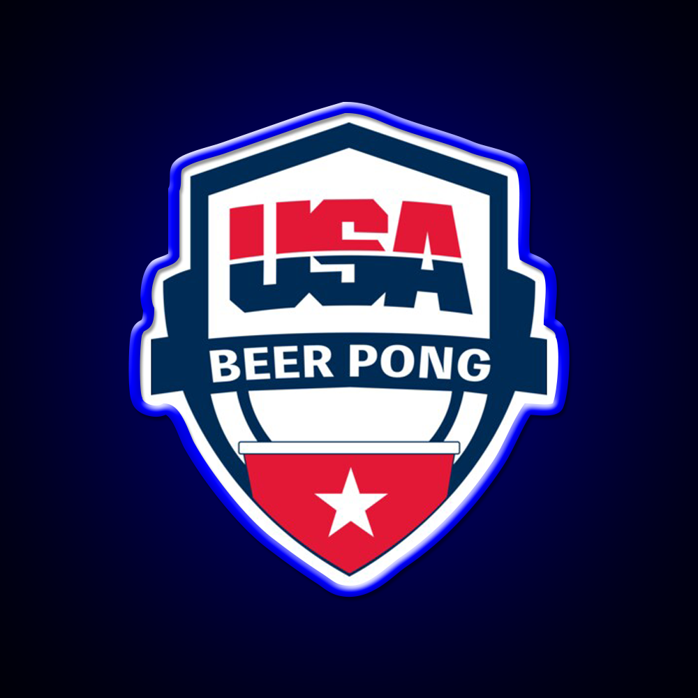 Usa Beer Pong Beer Bar Decor Led Neon Sign Rgb Color - LED neon sign view 5