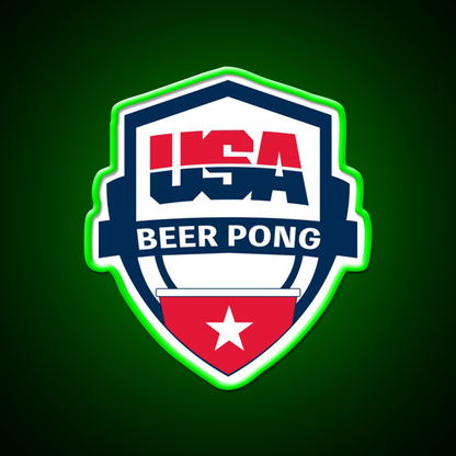 Usa Beer Pong Beer Bar Decor Led Neon Sign Rgb Color - LED neon sign view 8