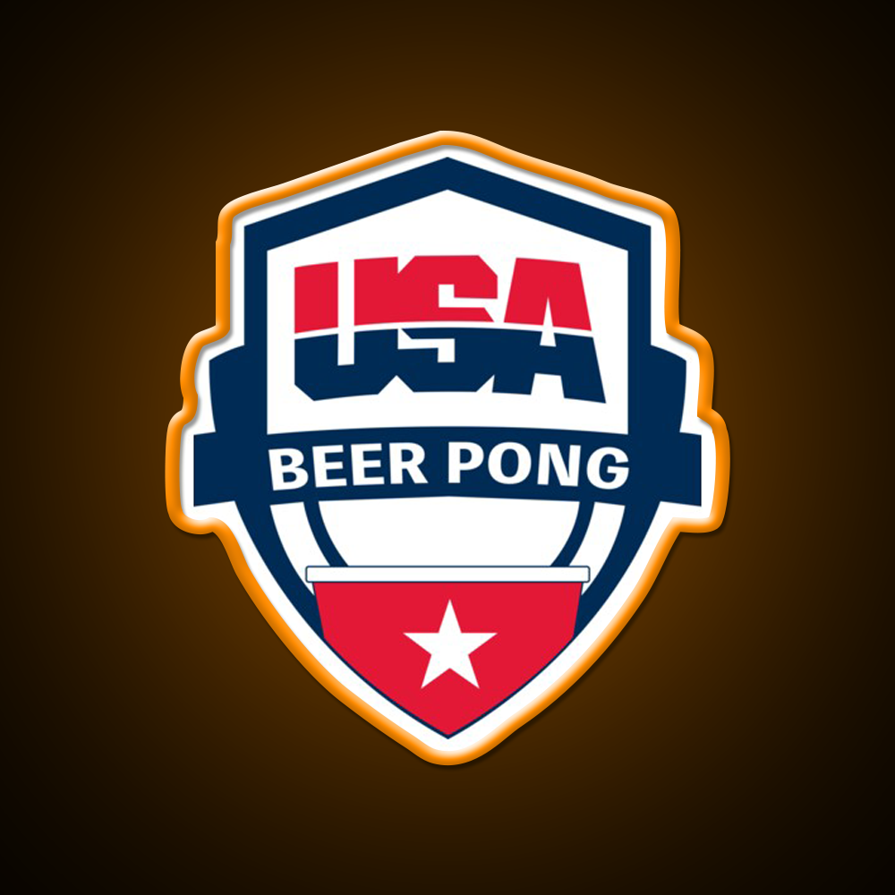 Usa Beer Pong Beer Bar Decor Led Neon Sign Rgb Color - LED neon sign view 6