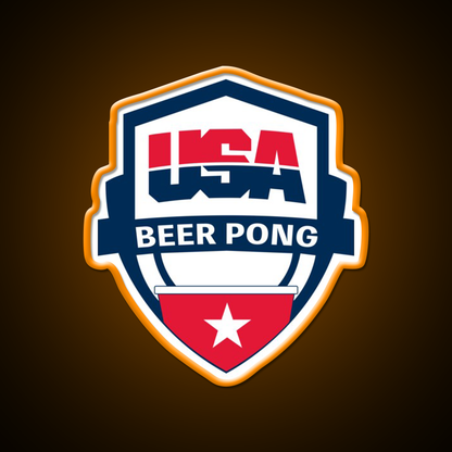 Usa Beer Pong Beer Bar Decor Led Neon Sign Rgb Color - LED neon sign view 6