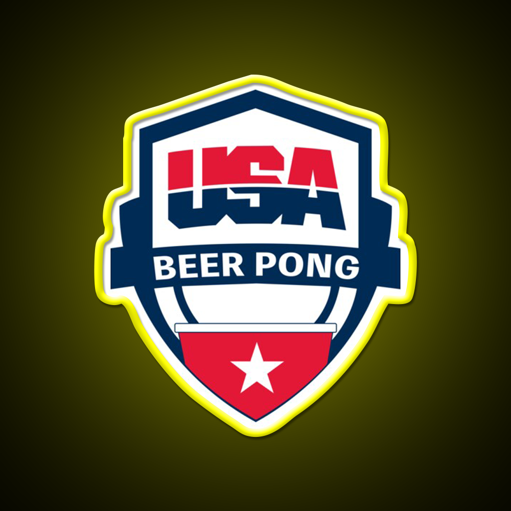 Usa Beer Pong Beer Bar Decor Led Neon Sign Rgb Color - LED neon sign view 7