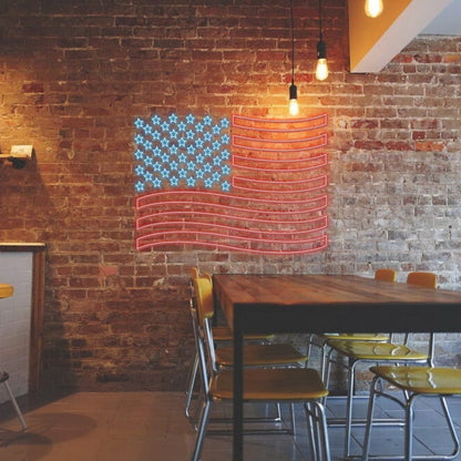 Usa Flag Led Neon Sign - Shineneon