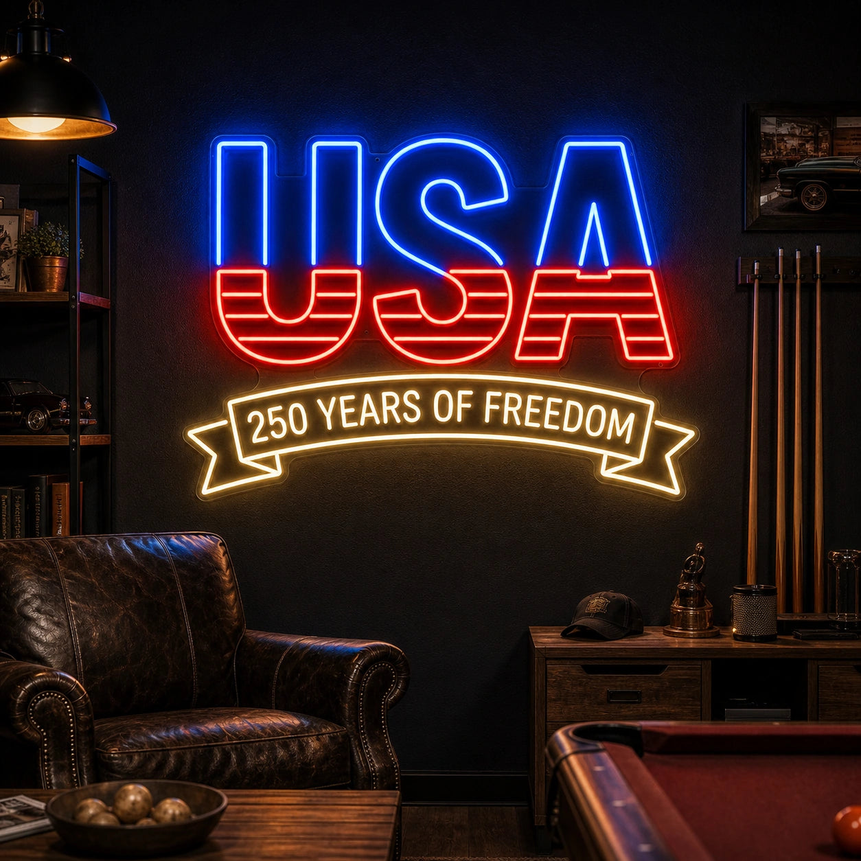 USA Freedom LED Neon Sign high-converting product image