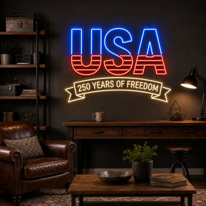 USA Freedom LED Neon Sign - Shineneon