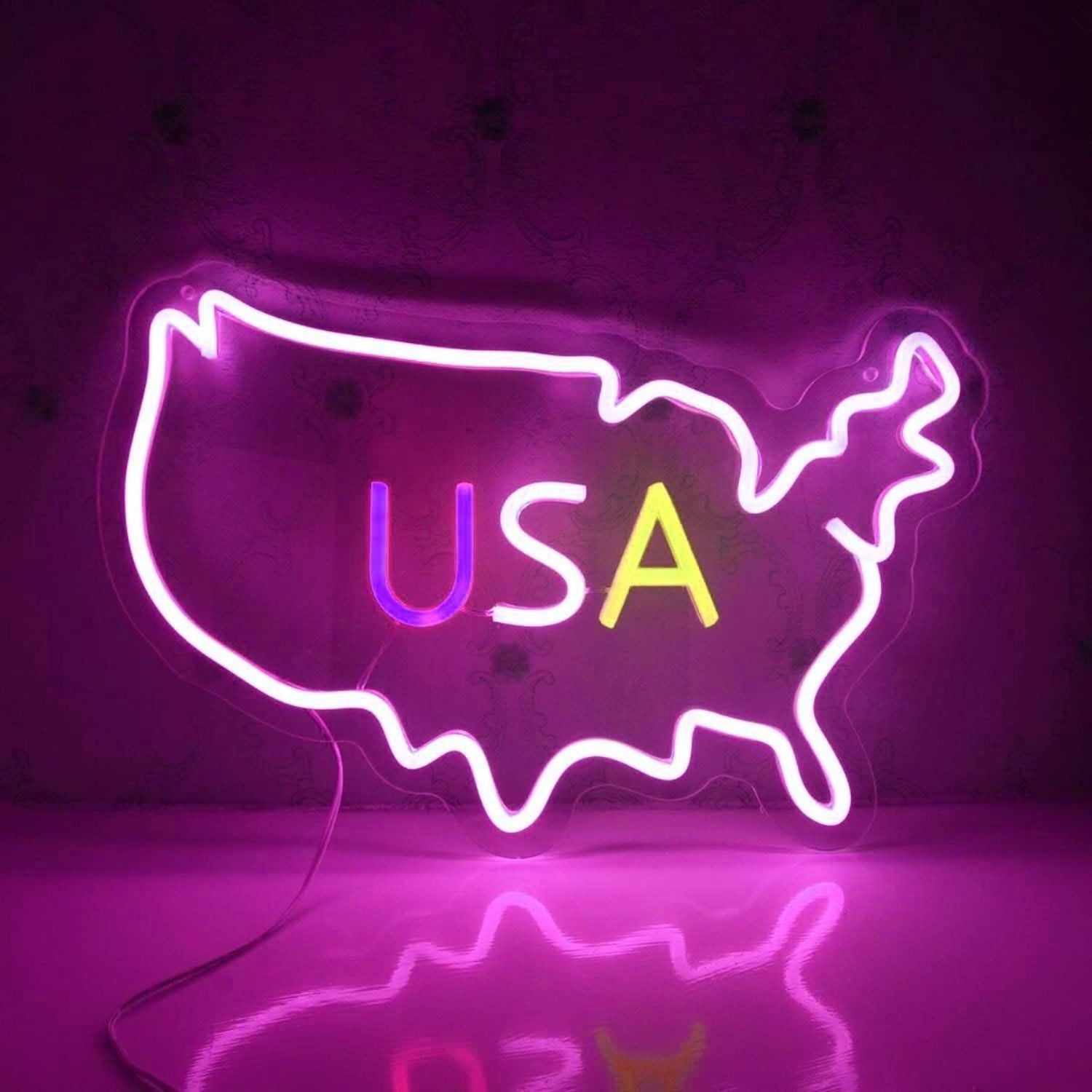 Usa Map Led Neon Sign - Shineneon