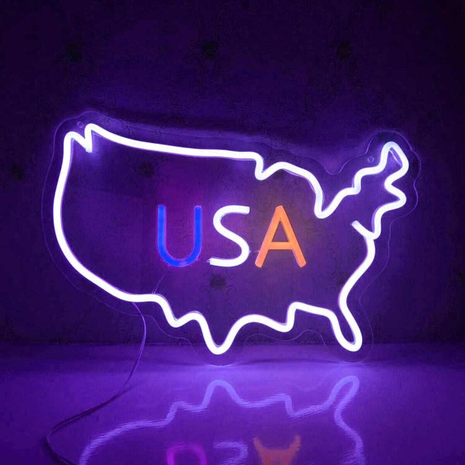 Usa Map Led Neon Sign - Shineneon