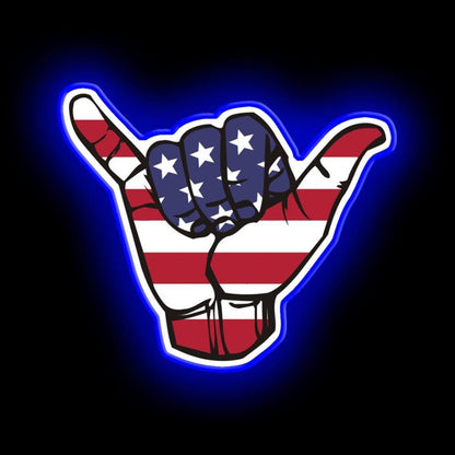 Usa Shaka Neon Sign - Shineneon