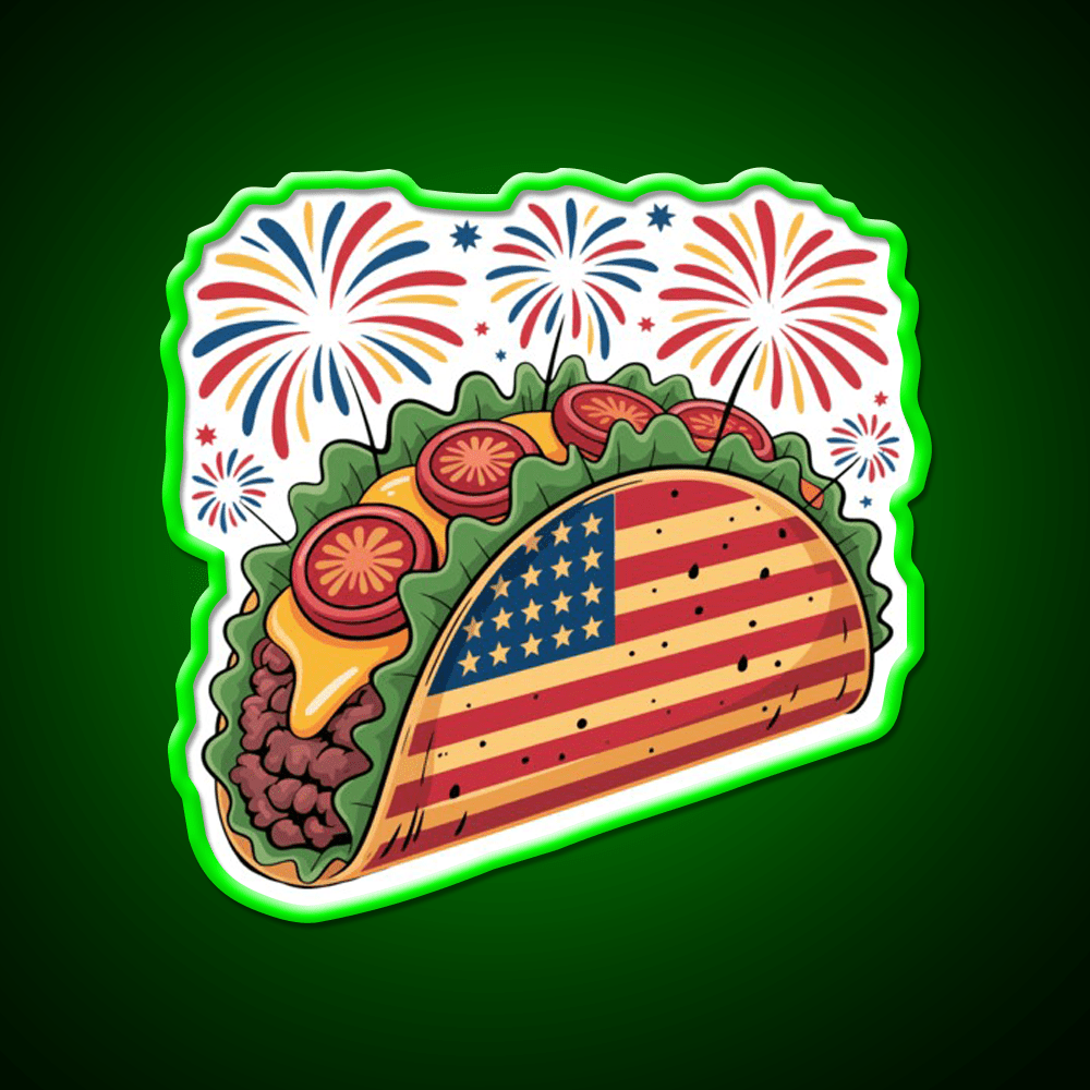 Usa Taco Led Neon Sign Mexican Food Sign Rgb Color - Shineneon