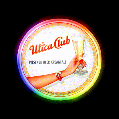 Utica Club Beer Ale Beer Bar Decor Led Neon Sign Rgb Color