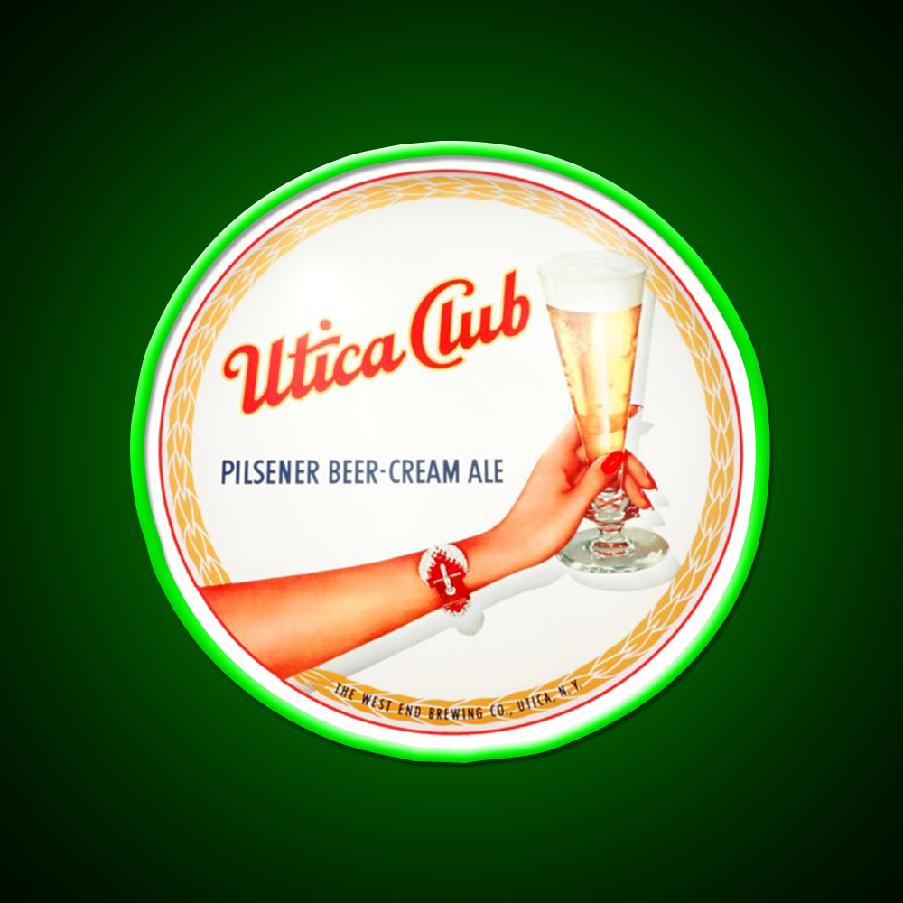 Utica Club Beer Ale Beer Bar Decor Led Neon Sign Rgb Color