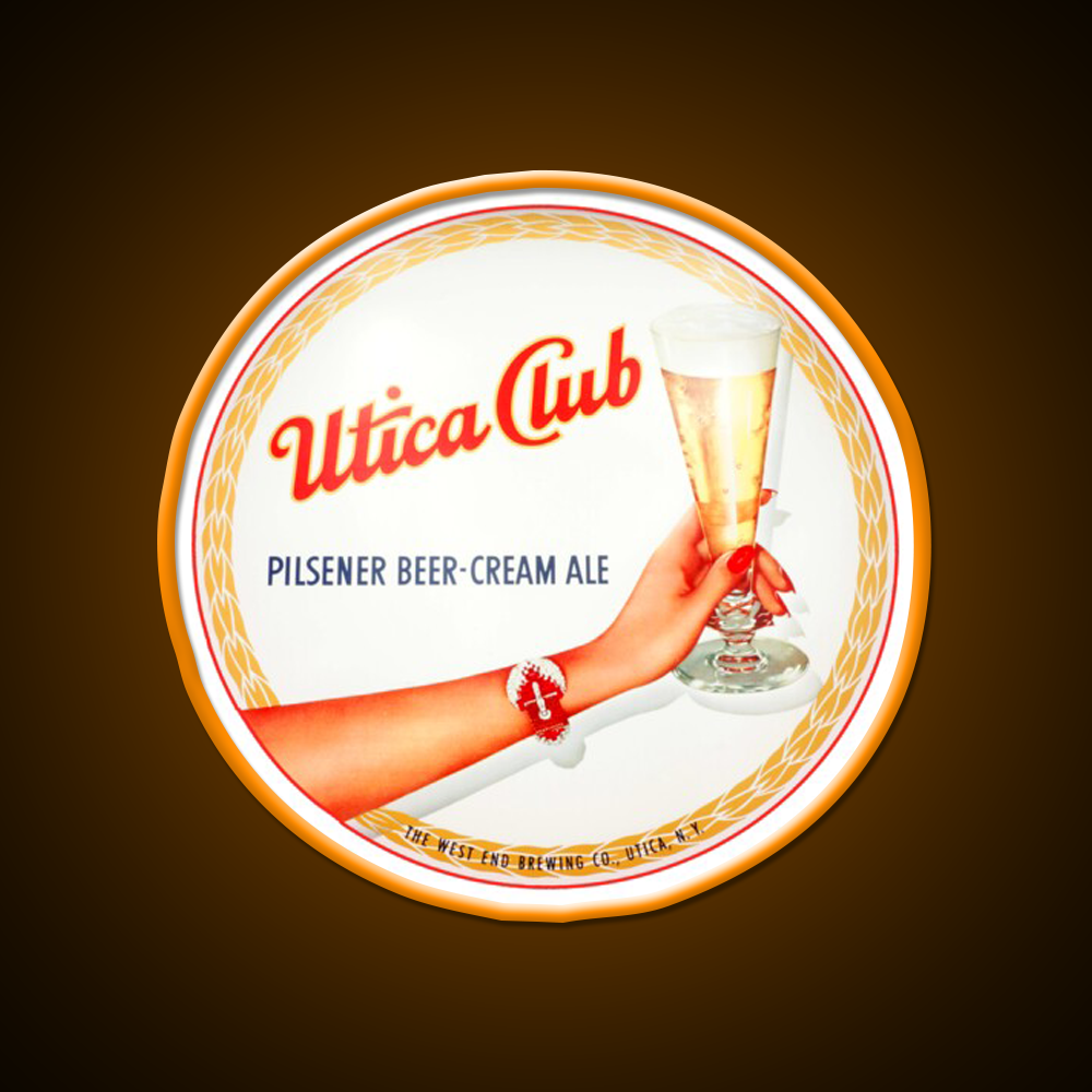 Utica Club Beer Ale Beer Bar Decor Led Neon Sign Rgb Color