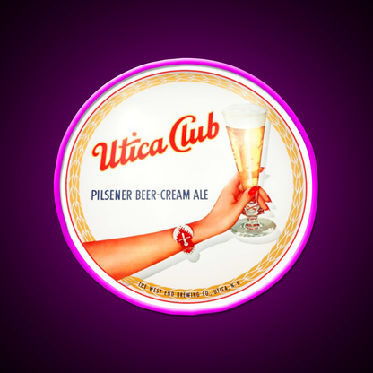 Utica Club Beer Ale Beer Bar Decor Led Neon Sign Rgb Color