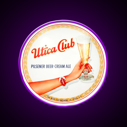 Utica Club Beer Ale Beer Bar Decor Led Neon Sign Rgb Color