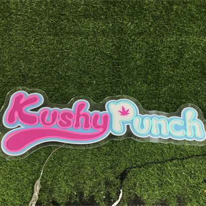 Uv Kushy Punch Logo Led Neon Sign | Shineneon