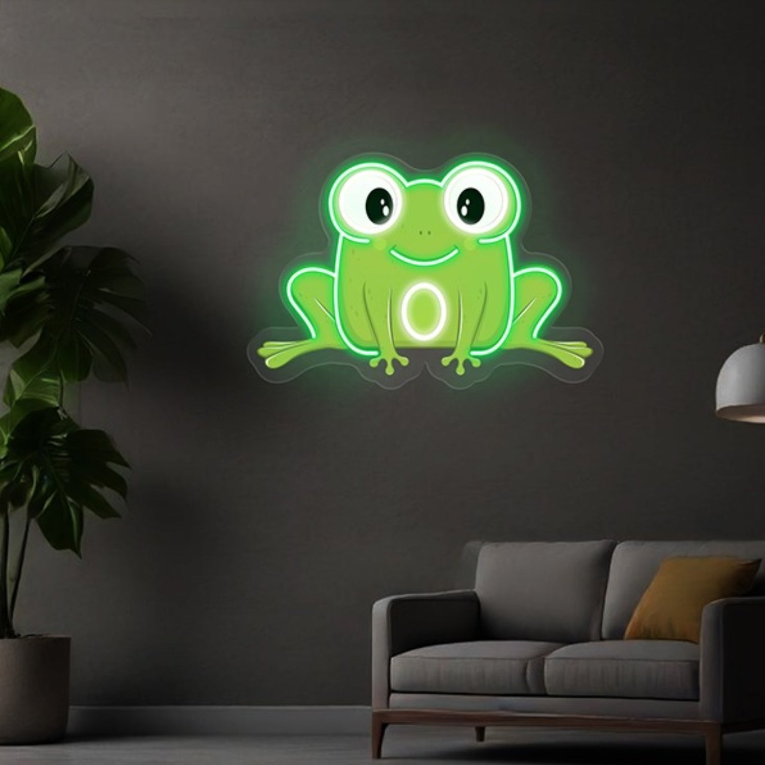 Uv Printing Cute Frog Neon Sign Wall Art Decor | Shineneon