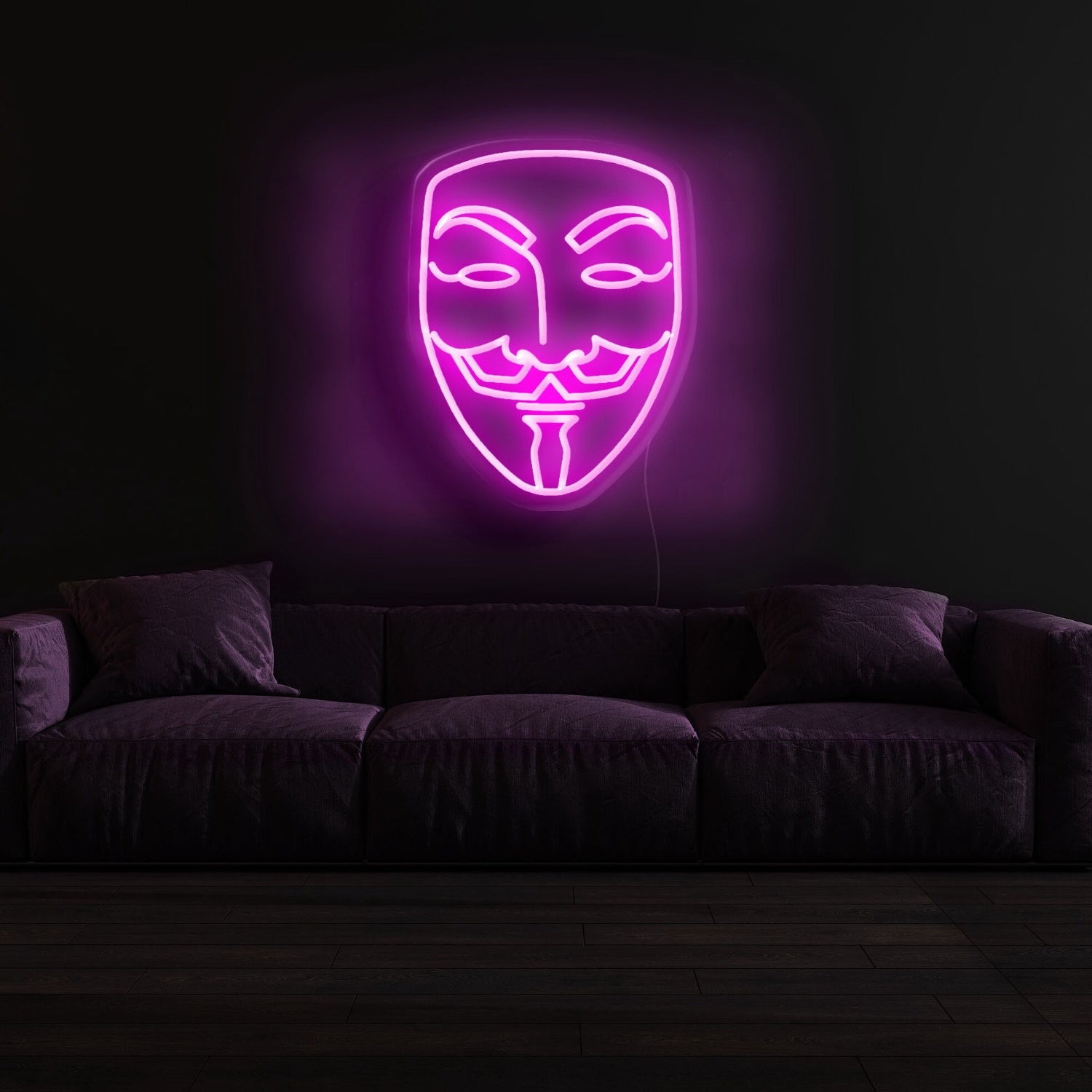 V For Vendetta Mask Neon Sign | Shineneon