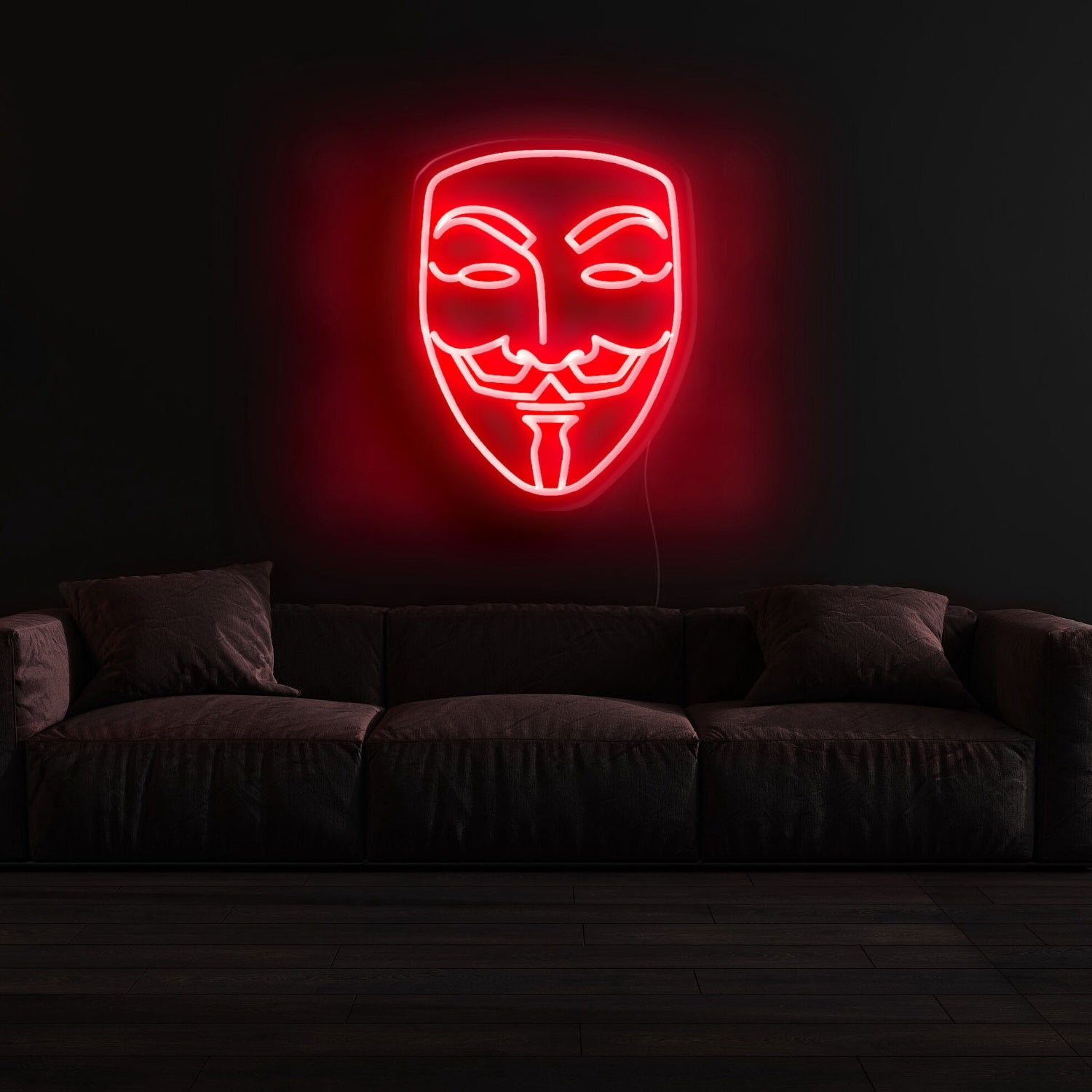 V For Vendetta Mask Neon Sign | Shineneon