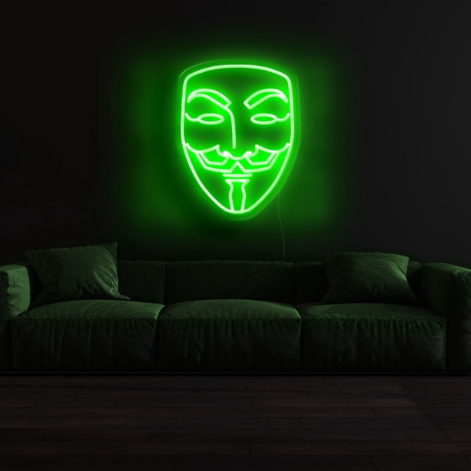 V For Vendetta Mask Neon Sign | Shineneon