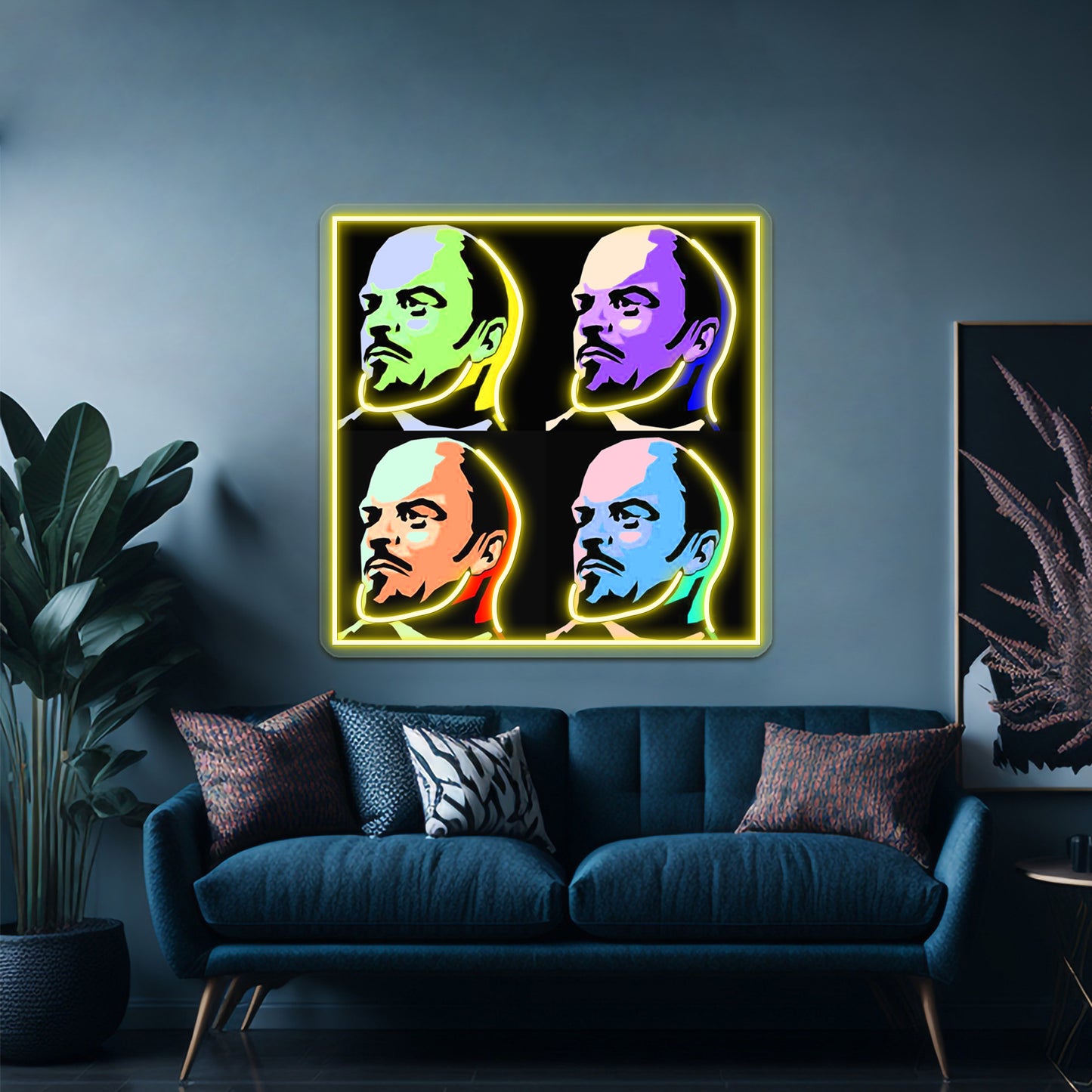 V I Lenin Pop Artwork Personalized Neon Signs