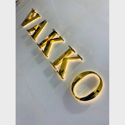 Vakko 3D Backlit Channel Letters Led Light Sign - Shineneon