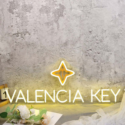 Valencia Key Yellow Led Neon Sign - Shineneon