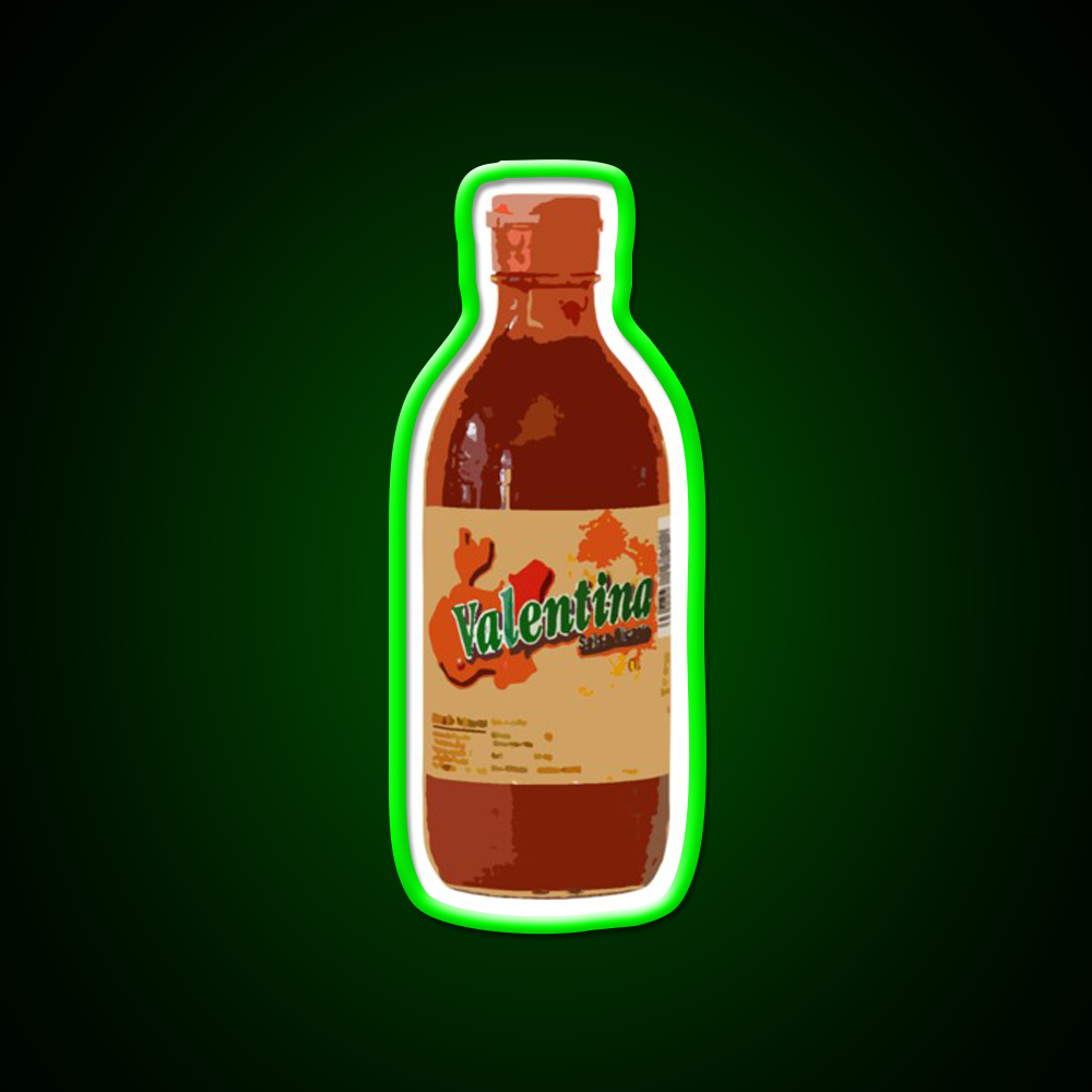 Valentina Hot Sauce Beer Bar Decor Led Neon Sign Rgb Color - LED neon sign view 8