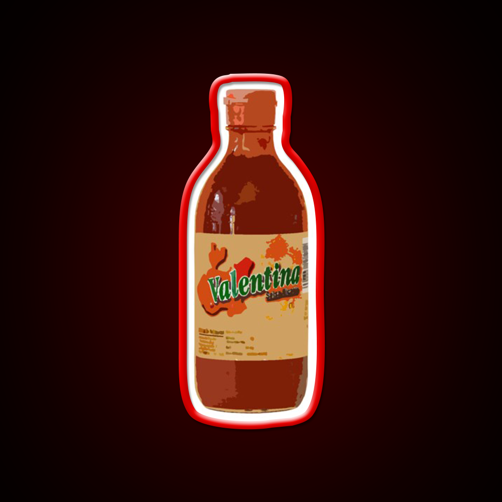 Valentina Hot Sauce Beer Bar Decor Led Neon Sign Rgb Color - LED neon sign view 10