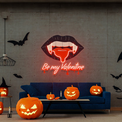 Valentines Day Be My Valentine Led Uv Neon Sign Wall Art | Shineneon