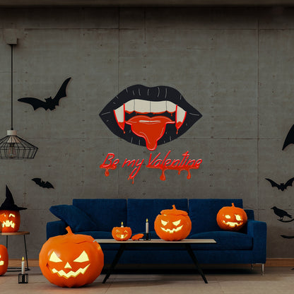 Valentines Day Be My Valentine Led Uv Neon Sign Wall Art | Shineneon