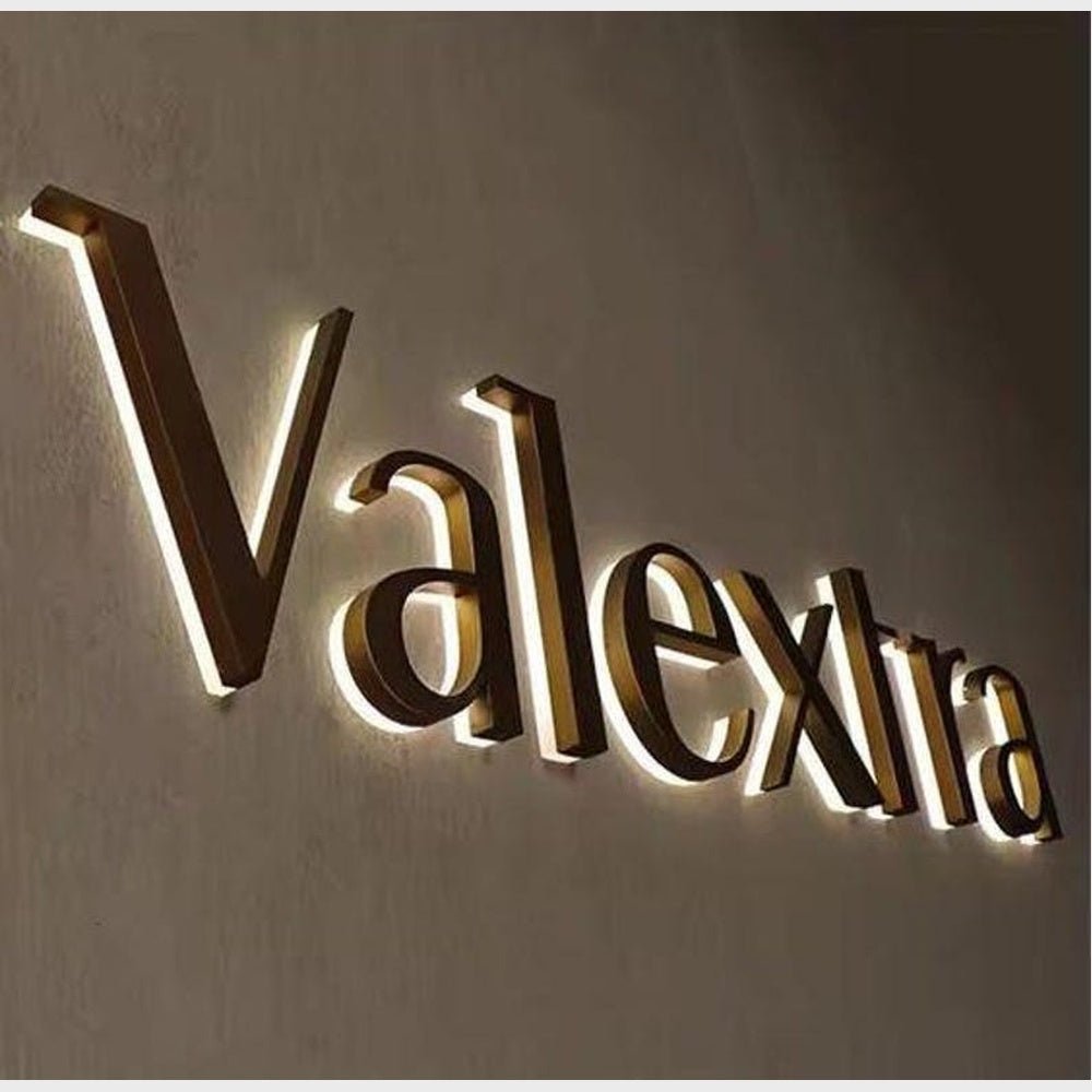 Valextra 3D Backlit Channel Letters Led Light Sign - Shineneon