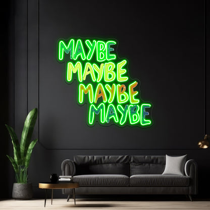 Valley Maybe Artwork Personalized Neon Signs