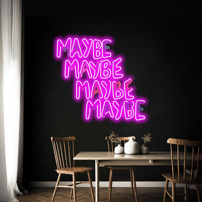 Valley Maybe Artwork Personalized Neon Signs