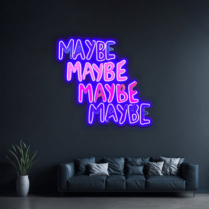 Valley Maybe Artwork Personalized Neon Signs