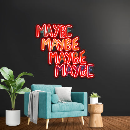 Valley Maybe Artwork Personalized Neon Signs