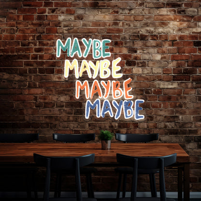 Valley Maybe Artwork Personalized Neon Signs