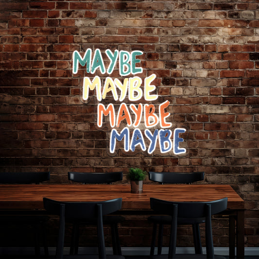 Valley Maybe Artwork Personalized Neon Signs