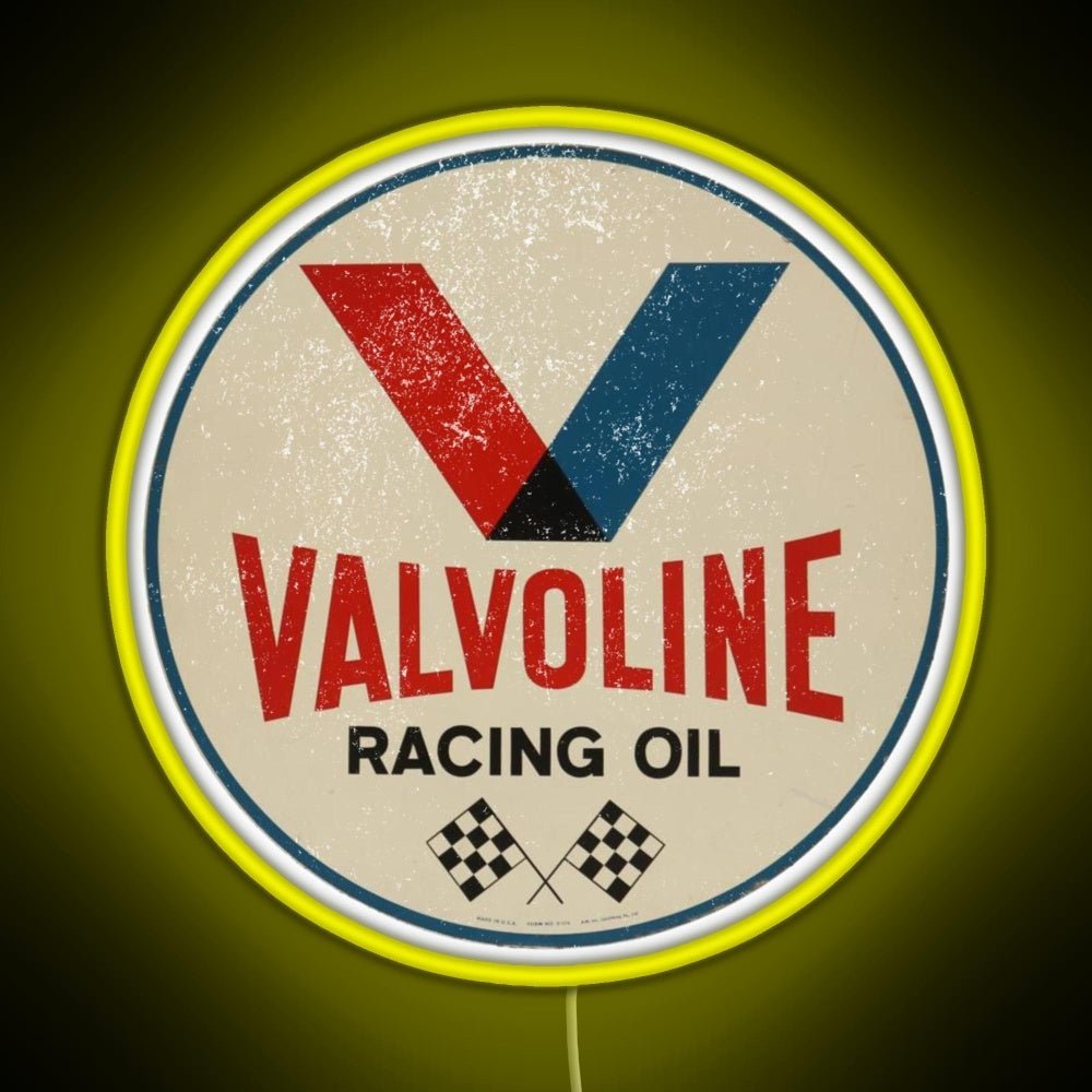 Valvoline Racing Sign Rgb Neon Sign - Shineneon