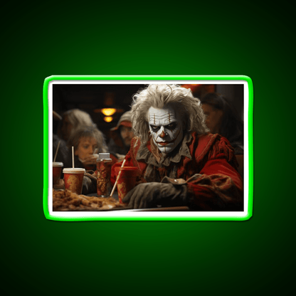 Vampire Dining Fast Food Led Neon Sign For Burger Place Rgb Color - Shineneon