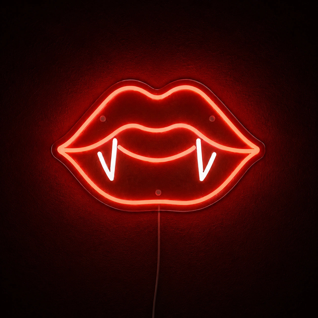 Vampire Lips With Fangs LED Neon Sign high-converting product image