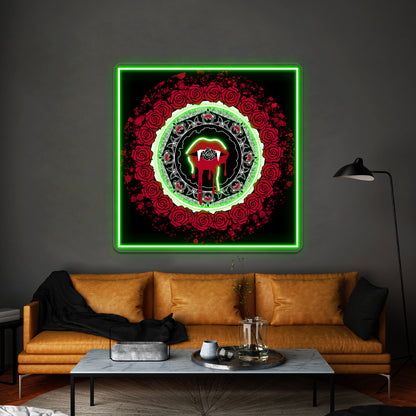 Vampire The Masquerade Inktober Kiss Sunweaver Wall Artwork Neon Signs