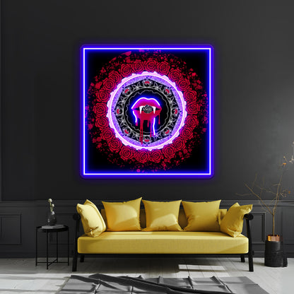 Vampire The Masquerade Inktober Kiss Sunweaver Wall Artwork Neon Signs