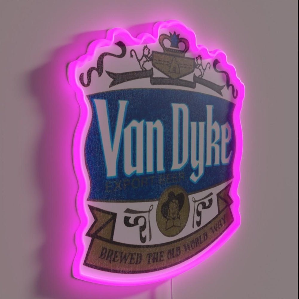 Van Dyke Export Beer Retro Defunct Breweriana Rgb Led Neon Sign - Shineneon