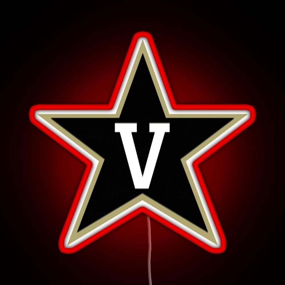 Vanderbilt Football Fbs 3 Rgb Led Neon Sign Pop Wall Art - Shineneon